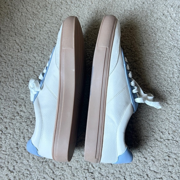 Loft Varsity White and Blue Lace Up Sneakers - Picture 8 of 10